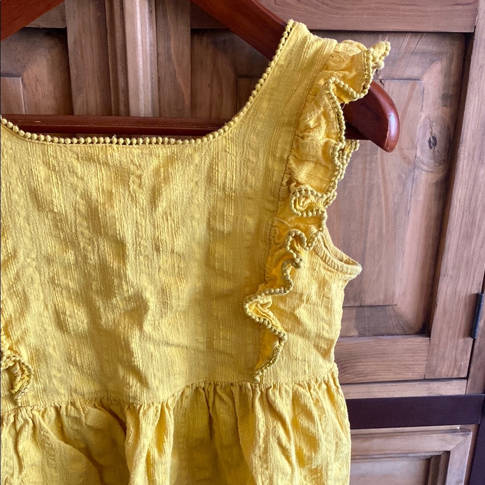Free People Yellow Ruffled Crop Top - Picture 12 of 15
